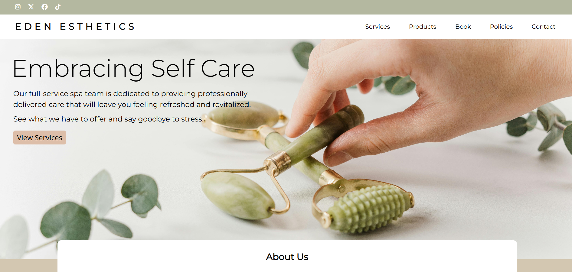 Link to Eden Esthetics site