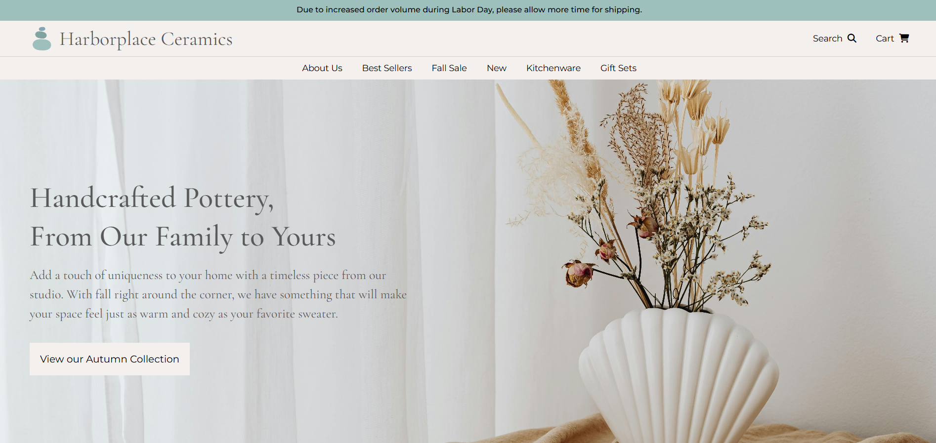 Link to Harborplace Ceramics site